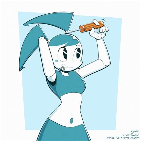 Jenny Fixing Herself My Life As A Teenage Robot Teenage Robot Robot Girl Comic Art Girls