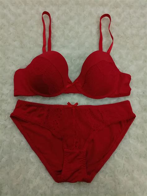 New Design Red Fancy Lace Ladies Sexy Women Panty And Bra Sets Buy