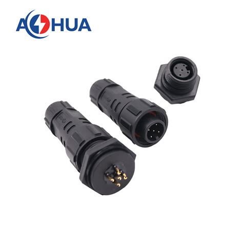 Male Female M16 Nylon 5pin Wire To Panel Connector China M16 Waterproof Connector And