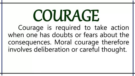 The moral courage | PPT