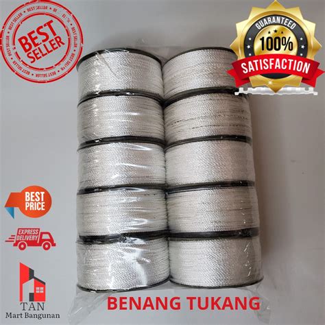 Jual Benang Tukang Benang Nylon Nilon Tali Sol Putih Besar Bangunan