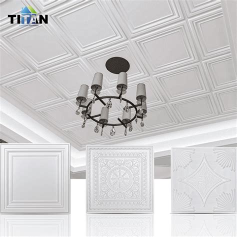 Modern PVC False Ceiling Designs Drop Ceiling Tiles Gloss Artistic