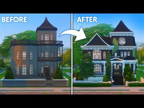 Renovating The Goth Family's House // The Sims 4 Speed Build - YouTube ...