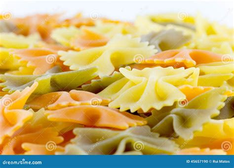 Raw Pasta Stock Photo Image Of Stacked Cook Butterfly 45657190