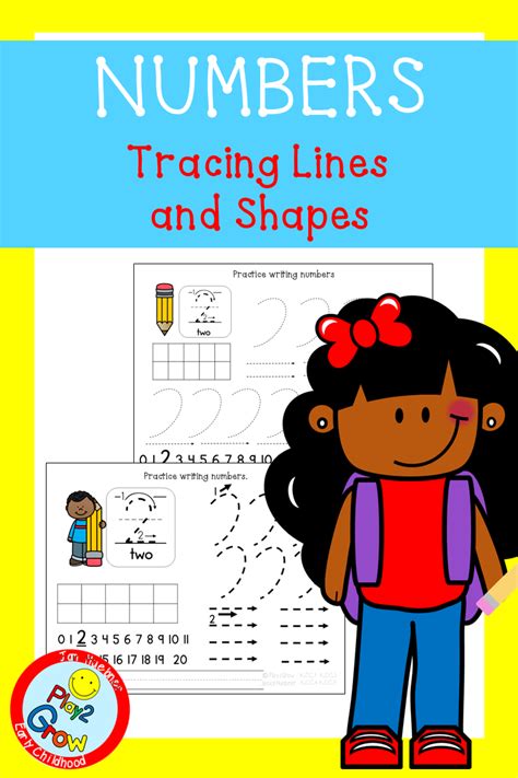 Fine Motor Prewriting Numbers Tracing Lines And Shapes Worksheets Kindergarten Pre Writing