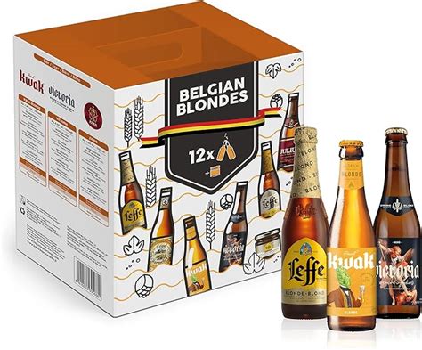 Geschenkpaket blonde belgische Bierspezialitäten 12 x 0 33l