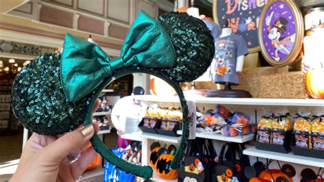 Photos New Sequined Emerald Green Minnie Mouse Ears Arrive At Walt