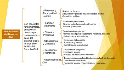 S Mapa Conceptual Instituciones Del Derecho Civil Pptx