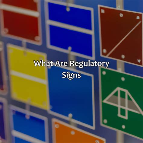 What Color Are Regulatory Signs - colorscombo.com