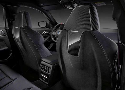 GENUINE BMW M PERFORMANCE CARBON ALCANTARA SEAT BACK SET G42 G22 G82