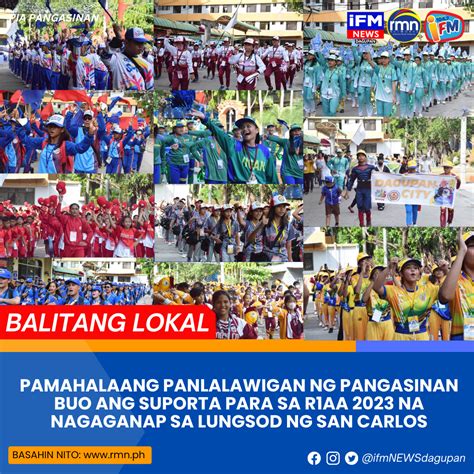 PAMAHALAANG PANLALAWIGAN NG PANGASINAN BUO ANG SUPORTA PARA SA R1AA