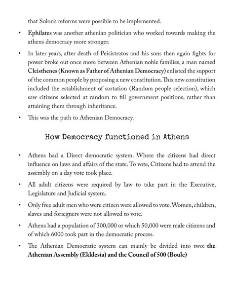 SOLUTION: Athenian democracy cheatsheet - Studypool