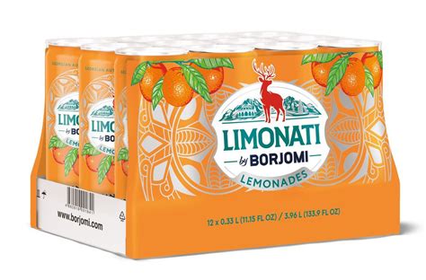 Лимонад Limonati by Borjomi Аджарский мандарин, 12 шт х 0,33 л - купить ...