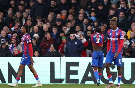 Crystal Palace Star Tyrick Mitchell Sent Off For Horror Challenge On