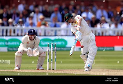 Australias Steve Smith Batting During Day Four Of The Ashes Test Match