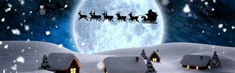 Panorama Christmas Wallpapers Wallpaper Cave