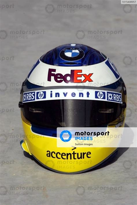 The Helmet Of Nick Heidfeld Ger Williams Williams Livery Launch