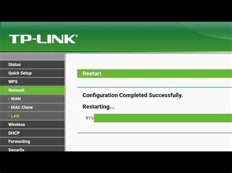 Change Ip Address Of Tp Link Router Youtube