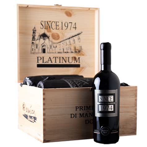 Since 1974 Primitivo Di Manduria DOP Platinum Edition Vino Vintana