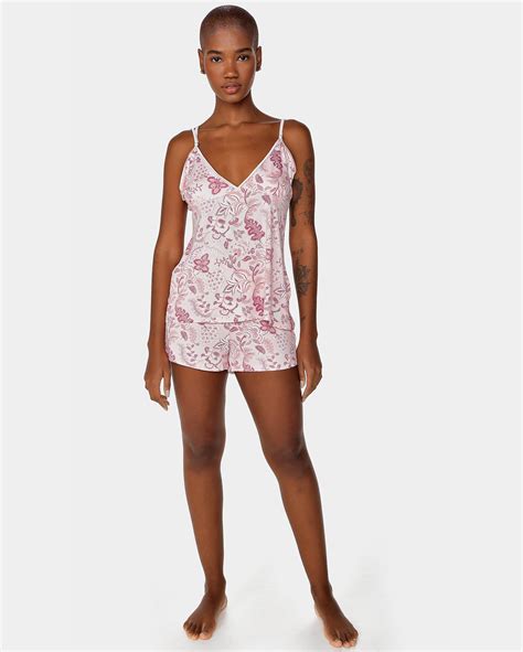 Riachuelo Short Doll Folhagens Al As Finas Rosa Riachuelo