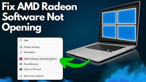 Fix Amd Radeon Software Not Opening On Windows Easy Youtube