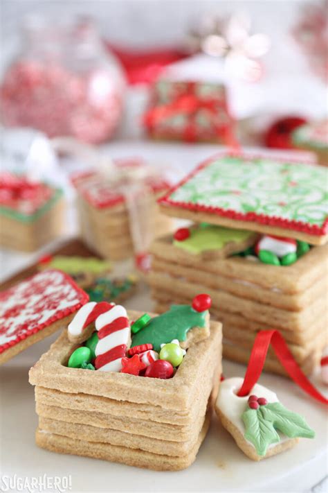 Cajas De Galletas De Regalo De Navidad