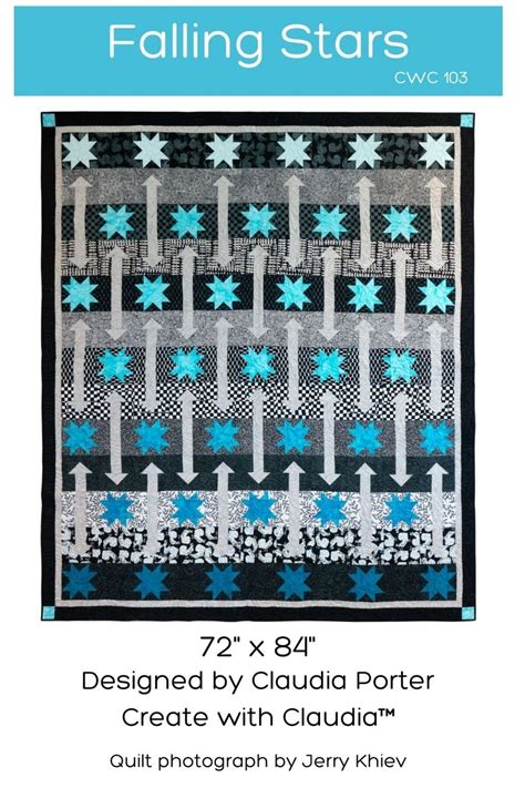 Falling Stars Quilt Pattern Digital Version Pdf Directions For A X