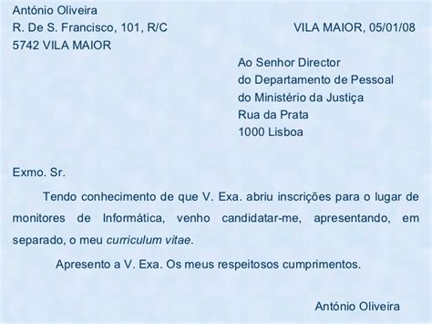 Exemplo De Carta Formal Para Amigo Novo Exemplo