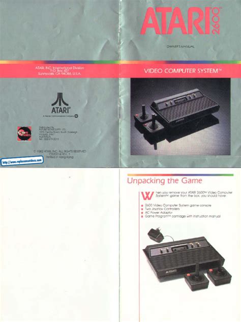 Atari 2600 Manual | PDF