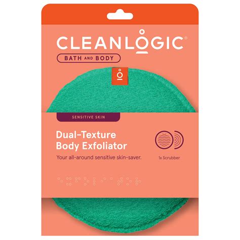 Cleanlogic Dual Texture Body Exfoliating Body Scrubber Shop