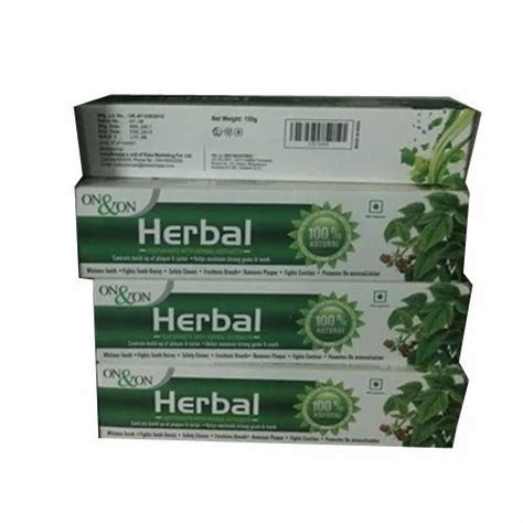 On On Herbal Toothpaste Pack Size 150 Gm At Rs 120 Piece In Madurai