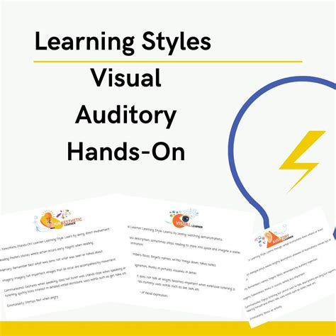 Three Different Learning Styles