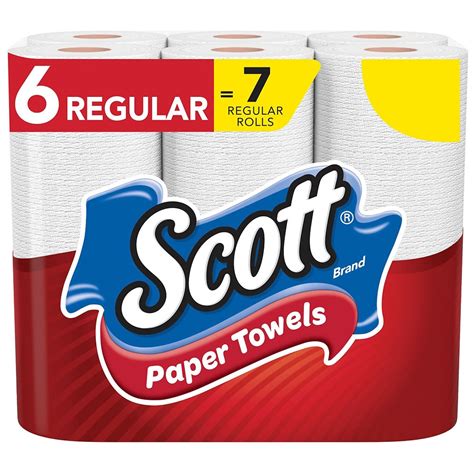 Scott Paper Towels Choose A Sheet Regular Rolls White Walgreens