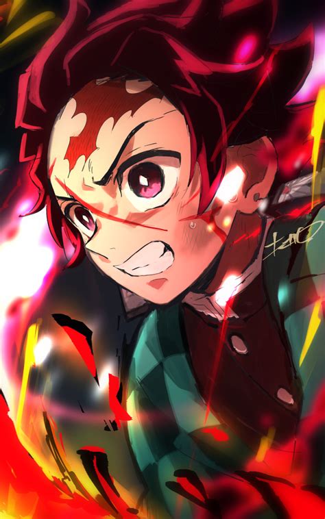 1200x1920 Resolution Kyojuro Rengoku Demon Slayer Kimetsu No Yaiba Art