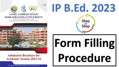 Ipu B Ed Form Filling Procedure Admission Ggsipu Cet Ip