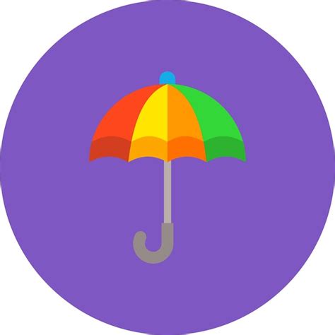 Premium Vector A Rainbow Colored Umbrella With A Rainbow Colored Top