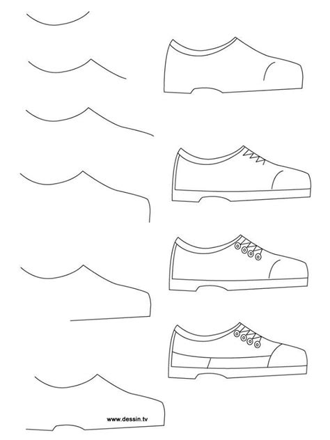 How To Draw A Shoe Easy Step By Step With An Hb Pencil I Draw The Core