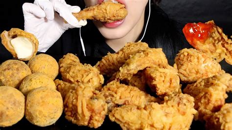 Asmr Crispy Fried Potato Chicken Cheese Ball 포테킹 치즈볼 먹방 No Talking