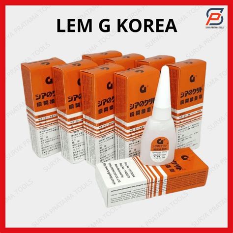 Jual Lem Korea G Original Lem Setan Serbaguna Power Glue Tetes Cair