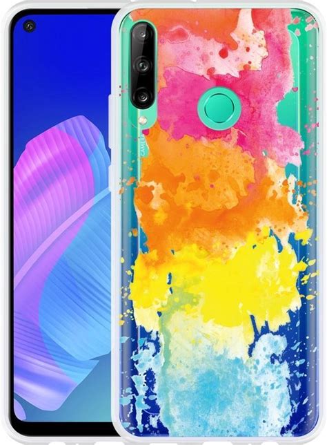 Hoesje Geschikt Voor Huawei P Lite E Color Splatters Bol