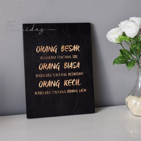 Jual Pajangan Hiasan Dinding Kayu Ukiran Quote Kata Bijak Ruang