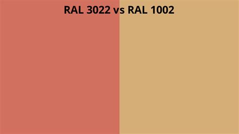 Ral 3022 Vs 1002 Ral Colour Chart Uk