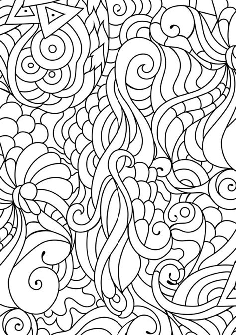 Zen Doodle Coloring Doodle Adult Coloring Page Pattern Etsy