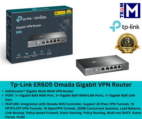 Tp Link Er Omada Gigabit Vpn Router Tl R