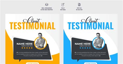 Business testimonial template vector - TemplateMonster