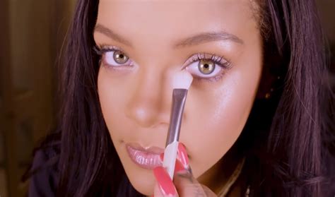 Rihanna Plays Up Shimmer In Fenty Beauty Diamond Bomb Tutorial