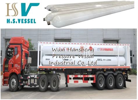 High Quality Skid Container Semi Trailer Hydrogen Tube Trailer H2