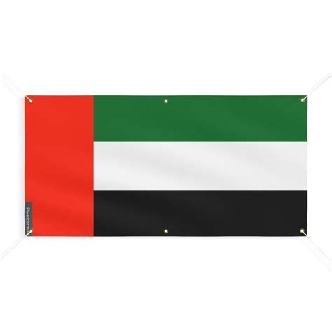 Baner Flaga Zjednoczonych Emiratów Arabskich 6 oczek 110x220cm