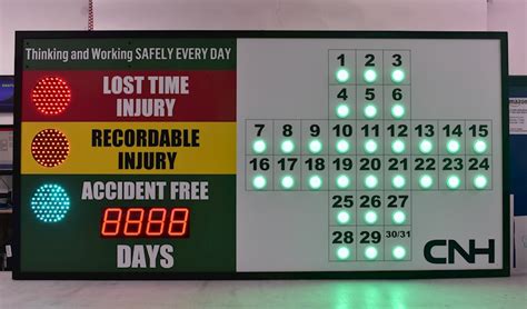 Large 48x96 Scoreboard With One Five Inch Display Stoplights And