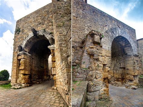 Volterra Porta allArco Das älteste etruskische Stadttor Italiens